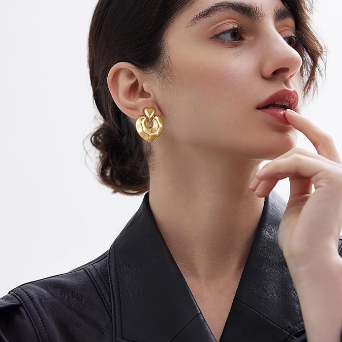 Clip on Earrings for Women Hypoallergenic Statement Retro Clip Earrings 14K Gold/Silver Plated Hoop Dangle Earrings 5A Cubic Zirconia Round Multiple Styles for Women Fashion Trendy Jewelry Gifts