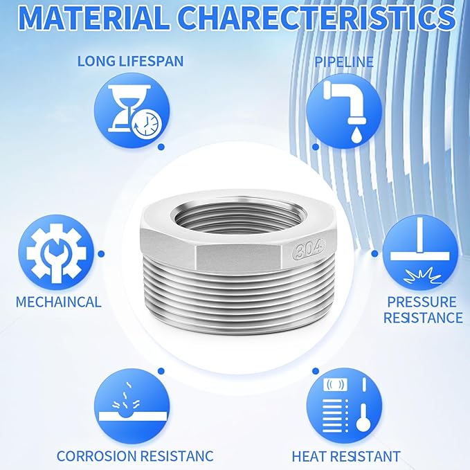 ChillWaves 304 Stainless Steel Pipe Fitting - Image 5