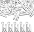 uxcell Letter Charm, Alloy Letter Initial Alphabet Charm for DIY Crafts Jewelry Making Bracelet Earrings Necklace