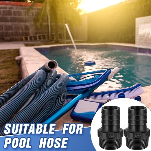 2 Pcs Pool PVC Tube Fitting Barbed Hose Fittings Adapter | Hose Fittings - Image 4