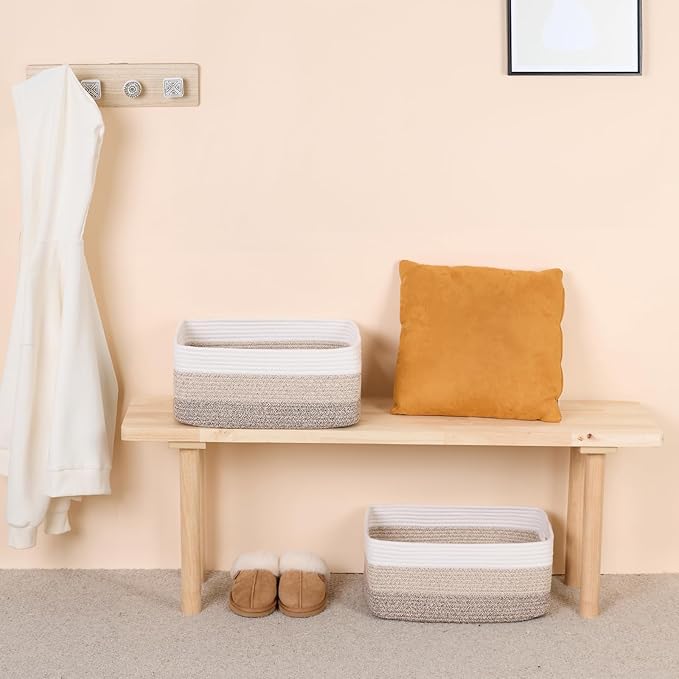 MiniArk Large Storage Baskets for Shelves, Baby Nursery, Toy Baskets Box - Image 6