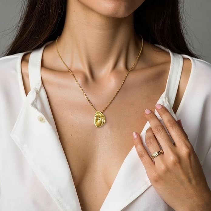 Snake Butterfly Necklace for Women Y2k Irregular Round Bead Pendant Women's Jewelry