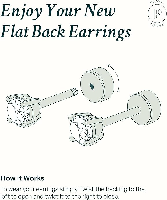 PAVOI 14K Gold Plated 925 Sterling Silver Posts Mini Stud Flat Back Earrings for Women | Helix Cartilage Piercing Jewelry | Dainty Pearl Star Cluster Cubic Zirconia Lotus Climber Screw Backs