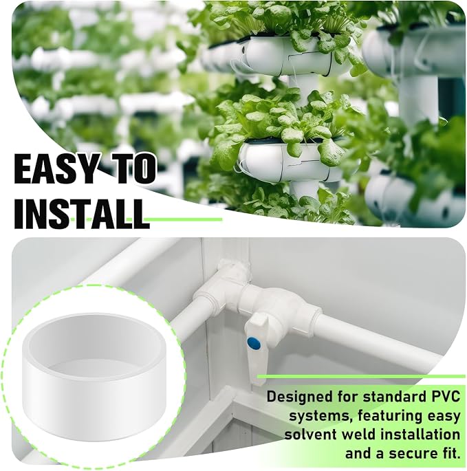 40 Packs 3/4 Inch PVC Pipe End Cap, Fitting 1.05" Schedule 40 Furniture Grade - Image 6