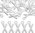 uxcell Letter Charm, Alloy Letter Initial Alphabet Charm for DIY Crafts Jewelry Making Bracelet Earrings Necklace