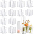 60pcs Cylinder Vases for Centerpieces Small Flower 4, 10Inch Tall Clear Vase by OGEH
