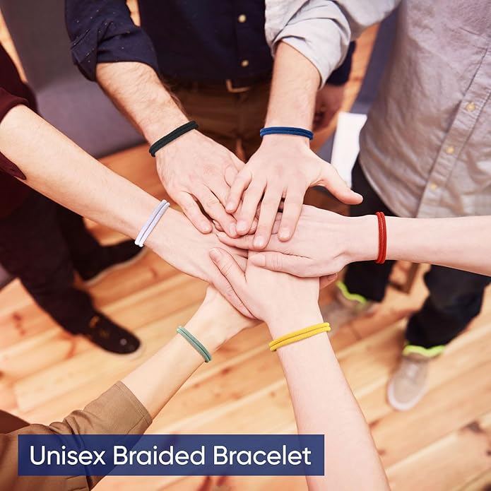 TempBeau Nautical Braided Rope Bracelets Set - 6 Pcs Adjustable Braided Cord Bracelet, Handmade Navy Marine String Bracelet with Metal Knot, Men Women Braided Bracelets Gifts
