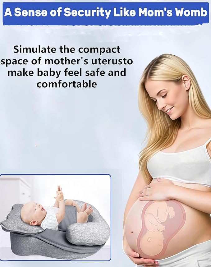 Cushion Reflux Breastfeeding Pillow, Bottle Feeding, Tummy Time for Reducing Spit-Up