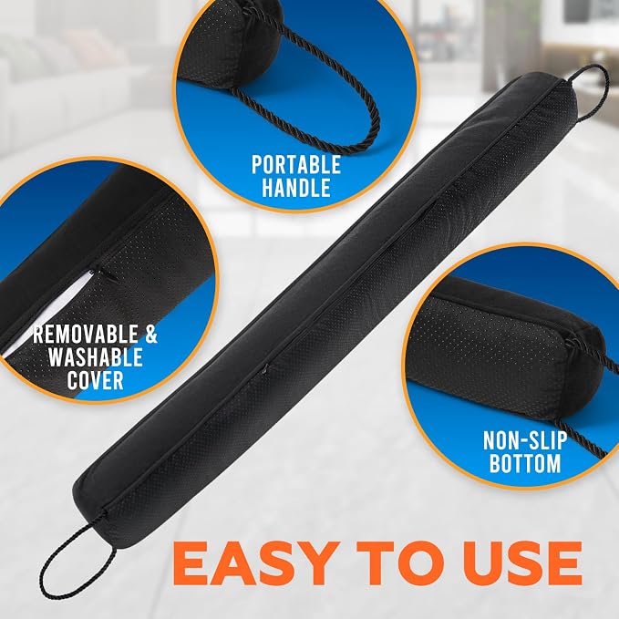 Comfyanno 38” Weighted Under Door Draft Stopper, 2.2lb Door Wind Blocker | Fits - Image 8