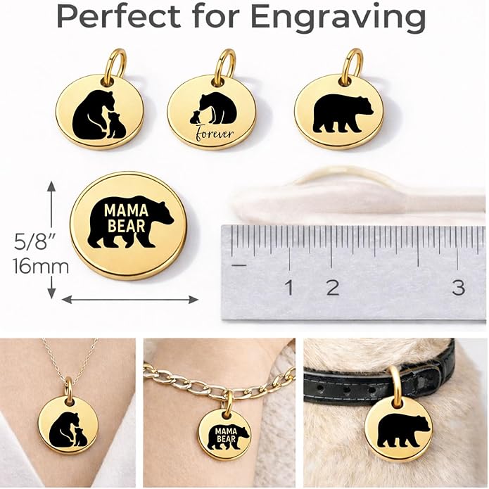 SM Design Pregnancy & New Baby Charm Set – Set of 4 Meaningful Stainless Steel Charms – Great for Crafting, Making Bracelets and Necklaces - Meaningful Keepsake Charms for Expecting & New Moms