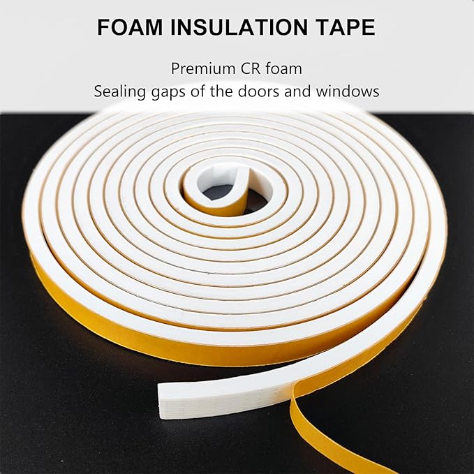 Topiverse Weather Stripping, Door Seal Strip, 1/2 in x 1/2 in x 13 Ft | Strong - Image 5