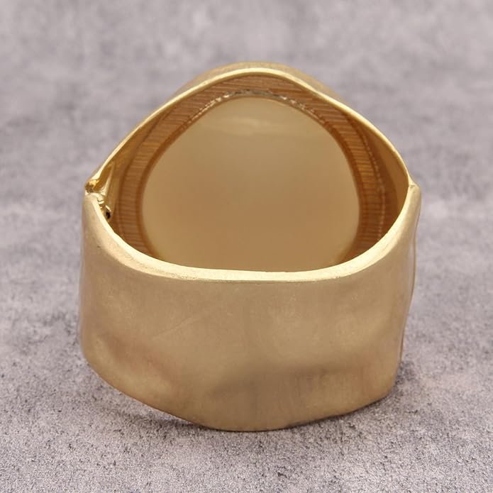 Gold Cuff Bracelet for Women Silver Beaded Bracelets Open Bangle Stackable Stretch Bead Bracelet Boho Jewelry Gifts for Wife Couple