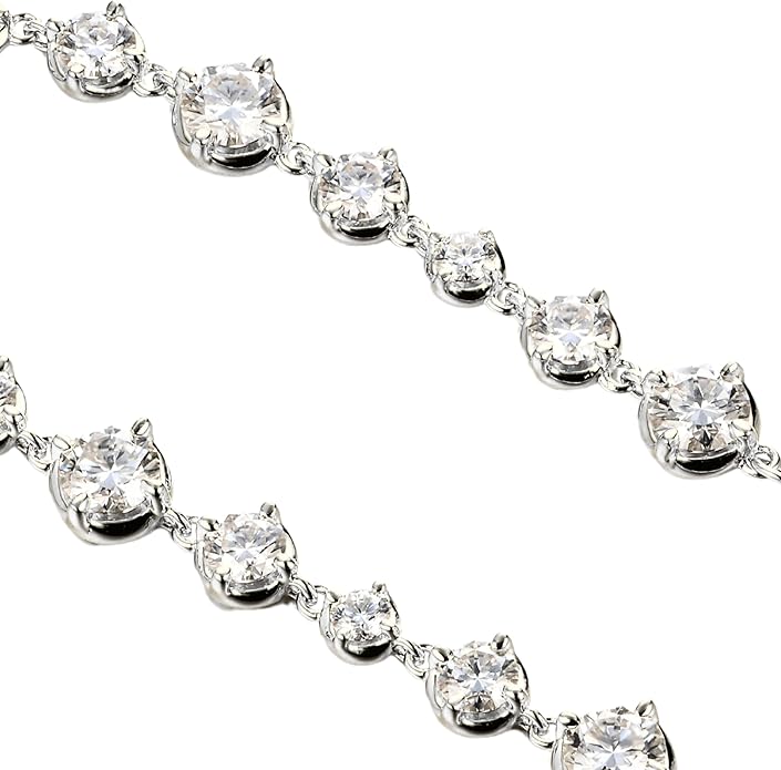 EcoGems Lab Grown Gemstone & Moissanite Bracelets – 14K/18K White or Yellow Gold Plated Sterling Silver – D Color VVS/VS Clarity – Elegant Sustainable Jewelry Gift with Gift Box