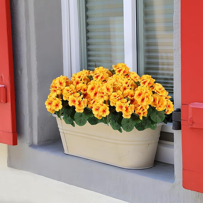 Hananona 12 Pcs Artificial Geranium Flowers - Image 6
