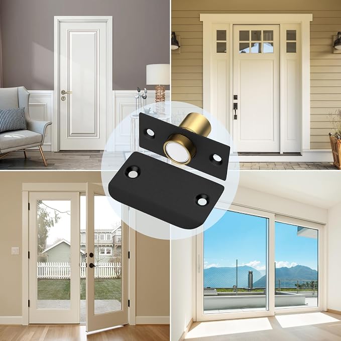 Ball Catch Door Hardware Jiayi 6 Pack Magnetic Ball Catch Top of French Door - Image 7