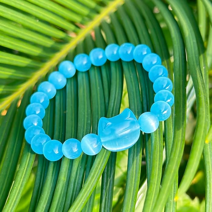 Money Attraction Cat Bracelet - Black Obsidian Women Bracelets -Wealth Prosperity Abundance Stone Bead Bracelet, Entrepreneur Business Luck Beaded Bracelets,Spiritual Mood Energy Cute Protection Stretch Bracelet,Health Good Luck Feng Shui Bracelets For...