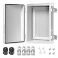 Electrical Box, IP67 Waterproof Hinged Cover Stainless Steel Latch Junction Box by LeMotech