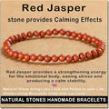 AD Beads Handmade Gemstone Stretch Elastic Bracelet Crystal Healing Reiki Nature's Beauty and Spiritual Essence Unisex