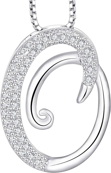 STARCHENIE Initial Necklace for Women 925 Sterling Silver Letter A-Z Pendant 26 Alphabet Jewelry
