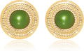 Faux Pearl Gold Plated Stud Earrings for Women, Hypoallergenic Stainless Steel Ear Pin, Available in a Variety of Pearl Colors