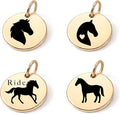 SM Design Western Charm Set of 4 – Stainless Steel Western Charms for Bracelets & Necklaces – Cowgirl, Ranch & Country Style Jewelry Charms – Western Gift for Women & Moms