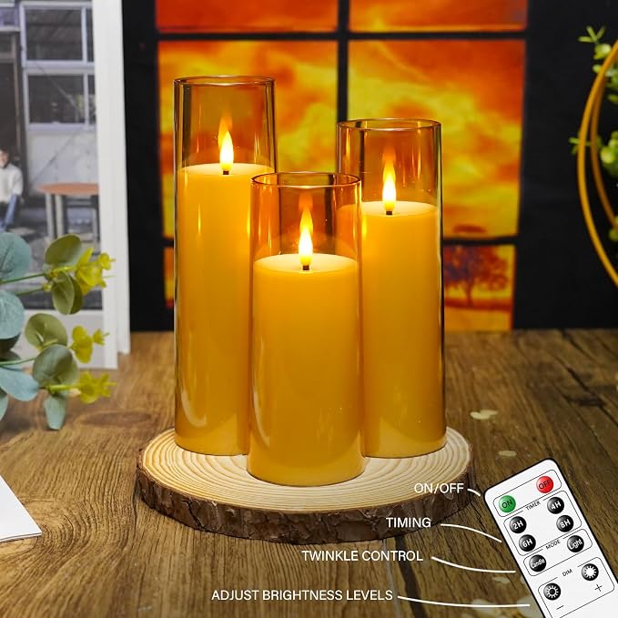 kakoya Flickering Flameless Candles Battery Operated - Image 3