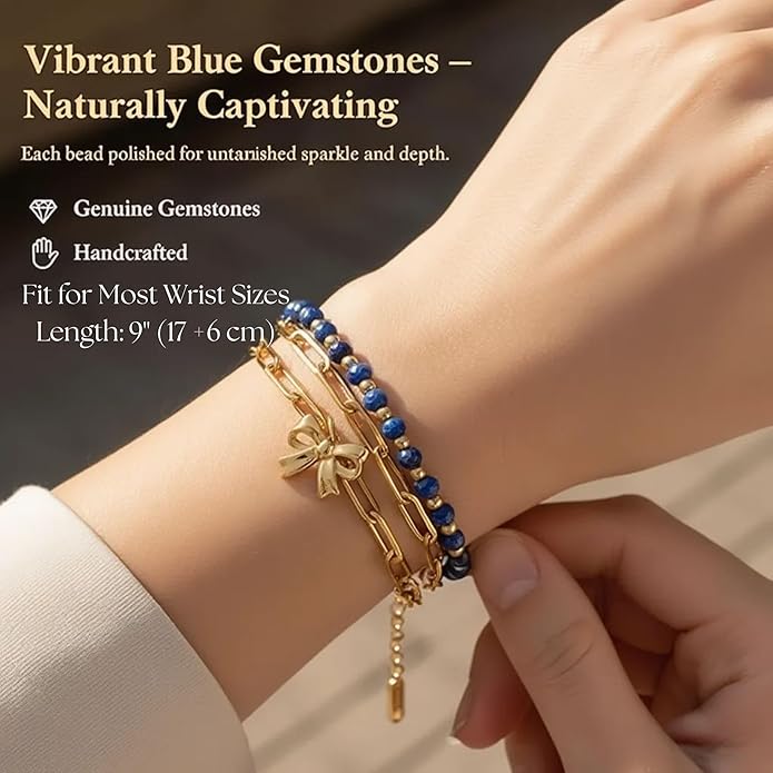 Solza Gold Plated Bracelet for Women – Adjustable Chain Bracelet, Stylish Fashion Jewelry, Non-Tarnish Charm and Rope Design, Elegant Everyday Accessory