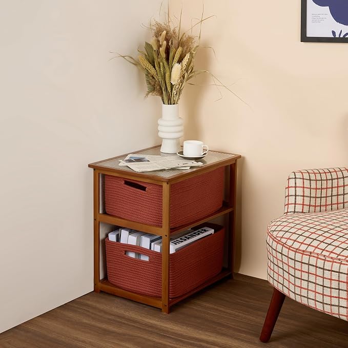MiniArk Large Storage Baskets for Organizing, Baby Nursery, Toy Bins Box - Image 8