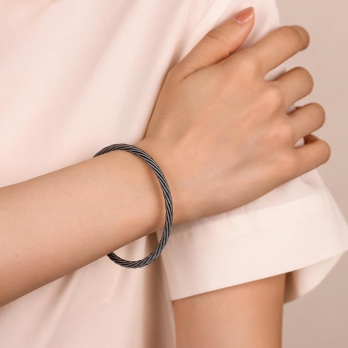 Cuffs Bracelet for Women Minimalist Gold Coil Craft Cuff Bracelet Italian Coil Craft Handmade Jewelry Christama Birtherday Gift