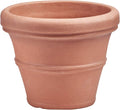 Crescent Garden Brunello Planter, Classic Rolled-Rim Plant Pot, Indoor/Outdoor by CrescentGarden