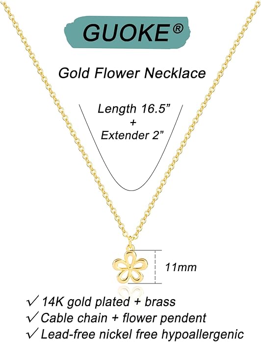 14K Gold Plated Dainty Pendant Butterfly Bead Boot Bee Baseball Flower Compass Airplane Heart Hummingbird Tree Necklace Simple Jewelry Gift for Women