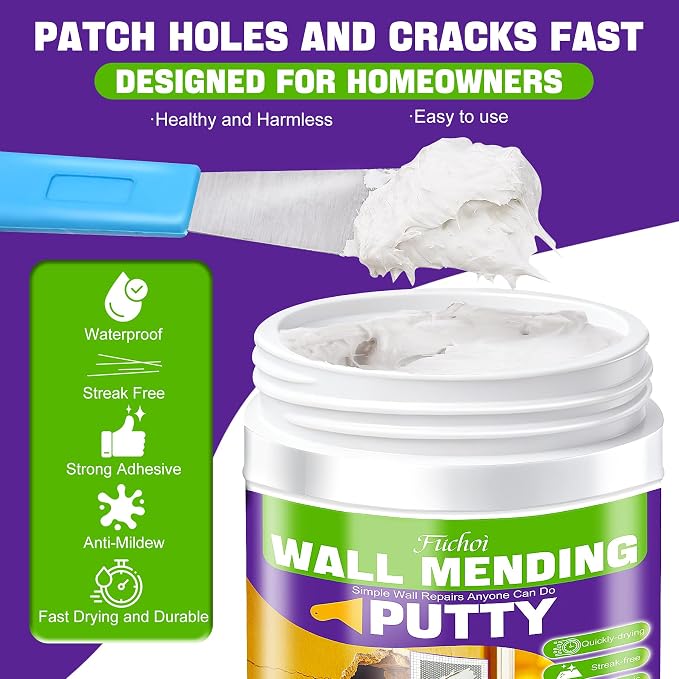 Drywall Repair Kit, 17.6oz Wall Spackle Paste, Drywall Hole Patch Repair Kit | - Image 2