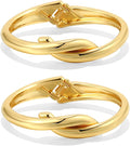 2Pcs Bangle Bracelets for Women Gold Arm Cuff 14k Gold Plated Chunky Gold Bangle Set Hinged Cuff Bracelets Trendy Arm Cuff Jewelry for Women