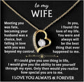 Jewelry To My Wife - The Best Thing That Ever Happened To Me, Forever Love Necklace, Gift for Her, Romantic Christmas Birthday Valentine Gift