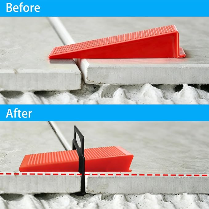 2000 Pcs Tile Leveling System Base Refill Pack, 1/16‘’ Tile Spacer, Suitable - Image 3
