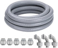 2 Inch 25 FT Liquid-Tight Conduit and Connector Kit | Non Metallic Flexible by ProfessionalBrand