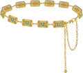 Waist Chain Belts Women Girls Metal Belly Link Adjustable Waist Belt for Jeans and Dress