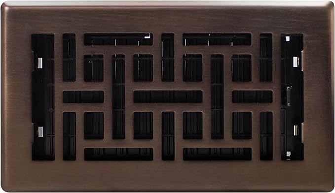 Decor Grates AJH408-RB Oriental Floor Register, 4x8 Inches, Rubbed Bronze Finish - Image 5