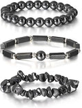 3Pcs Natural Stone Bracelets for Women 8mm Crystal Beaded Bracelets Handmade Stretch Bracelet Healing Crystal Jewelry for Women