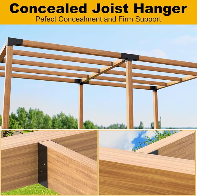 Concealed Joist Hanger 24 Pack 2"x6" Outdoor Concealed Joist Hangers | Q235B - Image 6