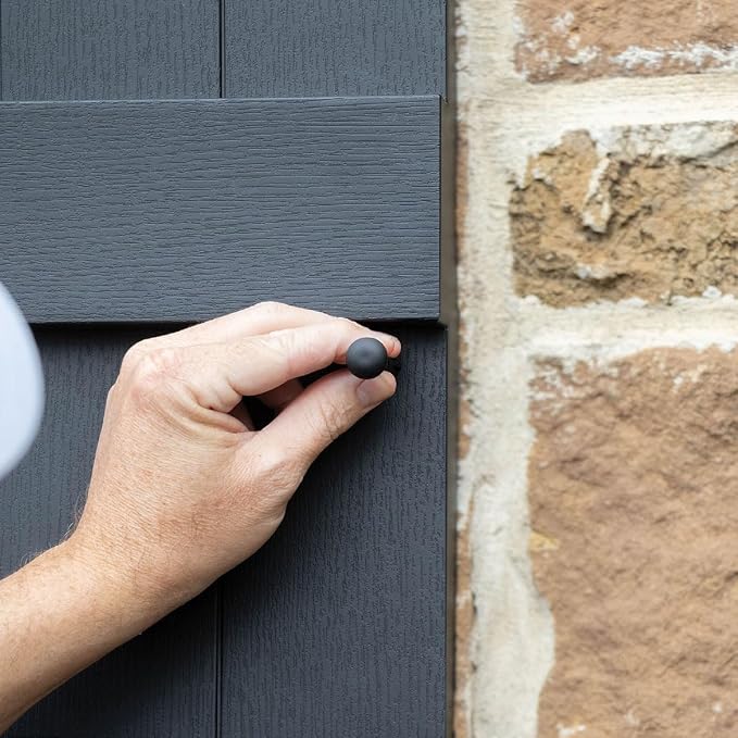 12"W x 35"H Lifetime Vinyl, Standard Two Equal Panels, Raised Panel Shutters - Image 8