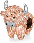 Highland Cow Charm 925 Sterling Silver Cow Charms for Bracelets Cow Jewelry Highland Cow Jewelry Gifts