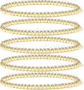 Elegance 11 designs 14K Gold Plated Bead Ball Bracelet Stretchable Elastic Gold Beaded Bracelets for Women