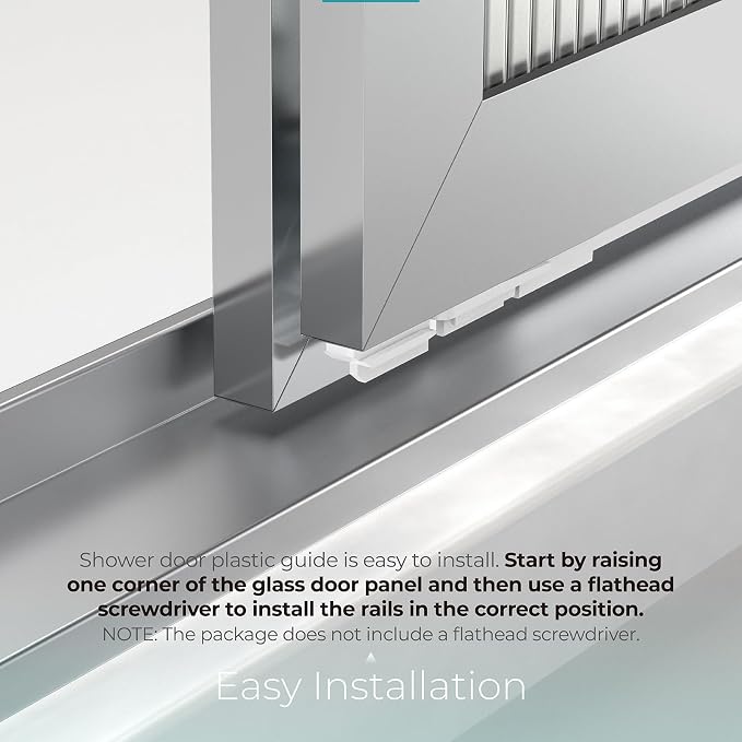 Sliding Shower Door Bottom Sill Guide - Image 5