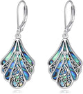 Abalone Shell Dangle Drop Earrings for Women 925 Sterling Silver Filigree Bohemian Earrings Jewelry Gift