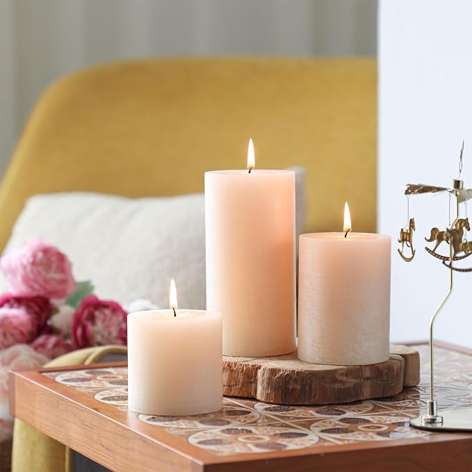 Ivory Pillar Candles - Image 6