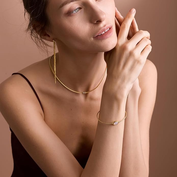 Cuffs Bracelet for Women Minimalist Gold Coil Craft Cuff Bracelet Italian Coil Craft Handmade Jewelry Christama Birtherday Gift