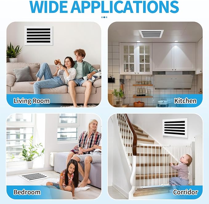 16x10 Modern AC Vent Cover, Decorative Air Vent Register Grille - Image 6