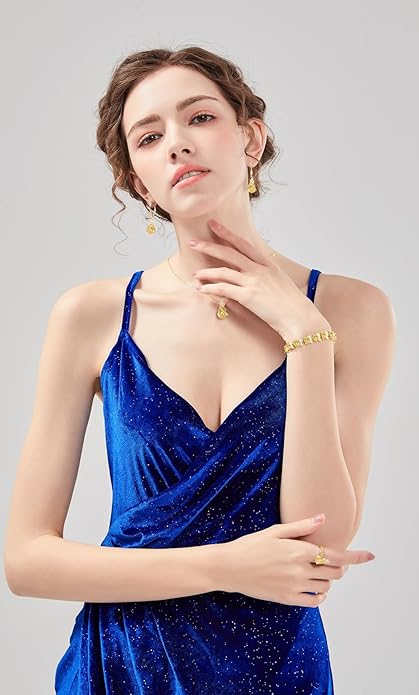 GZWHD Jewelry Set for Women CZ Earrings Necklace Ring Bracelet Set Prom Party Wedding Jewelry Gift for Mother Friend Wife