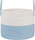 JMvicyroam 65L Extra Large Machine Washable Cotton Rope Blanket Basket | by JMvicyroam
